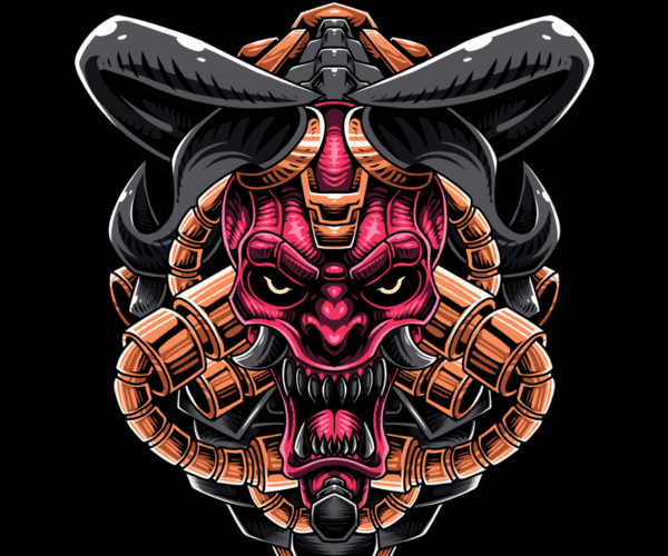 Mechanical Oni - Steampunk Horror