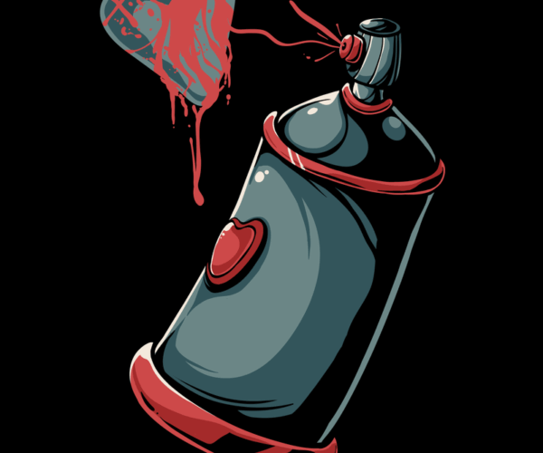 Graffiti Heart - Spray Can Art