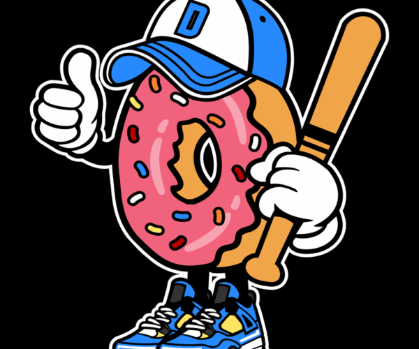 Baseball Donut - Iced & Ready