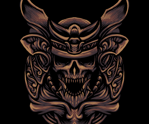 Samurai Skull - Demonic Warrior