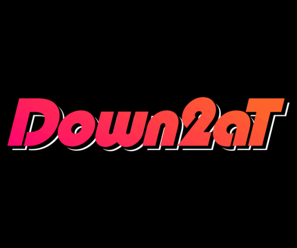 Down2at - Gradient Typography