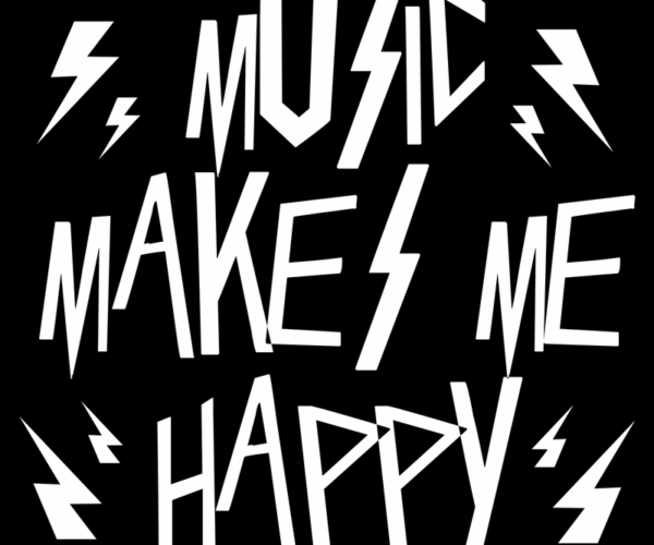 Music Makes Me Happy - Lightning Bolt Edition