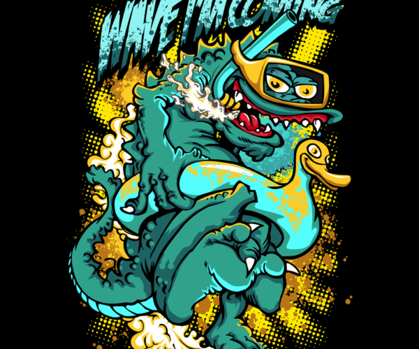 Surfing Godzilla - Beach Party Beast
