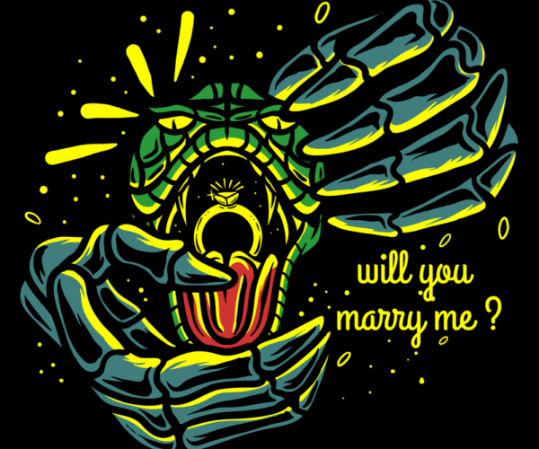 Skeletal Proposal - Gothic Love