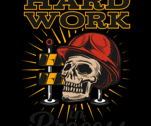 Hard Work - Construction Skull