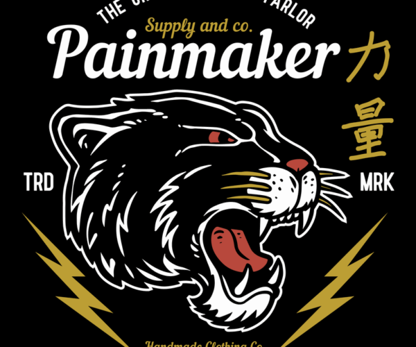 Painmaker Panther - Traditional Tattoo Style