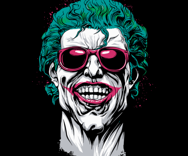 Joker Grin - Retro Sunglasses Edition