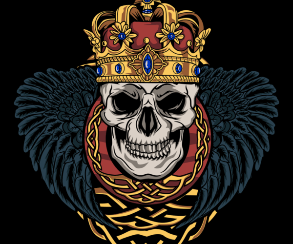 Crowned Skull - Raven's Wing Legacy