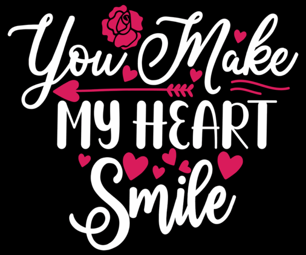 Heart Smile - Valentine's Day Typography