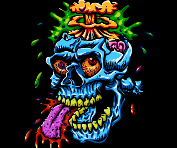 Skull Burst - Psychedelic Horror