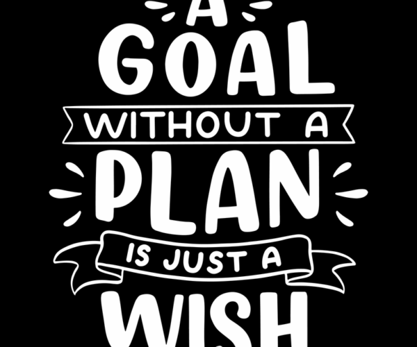Motivational Typography - Goal Planning Quote