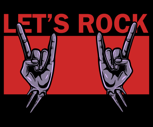 Rock On - Devil Horns Design
