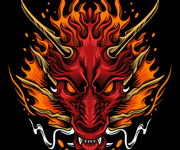Fiery Dragon - Intense Stare