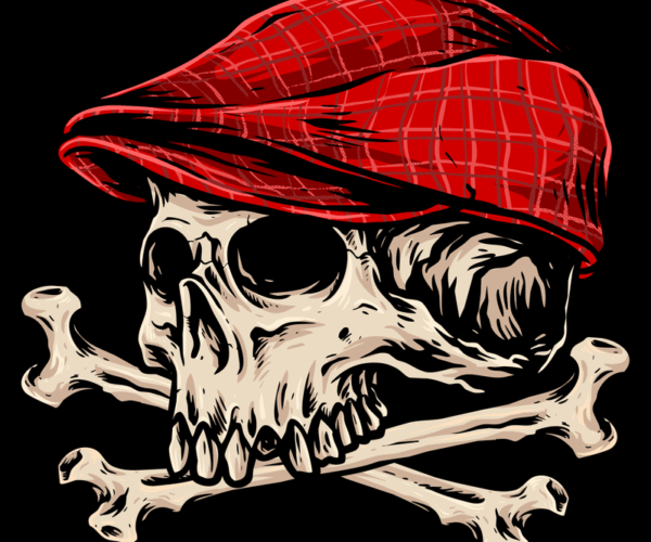 Tartan Skull - Rogue Golfer