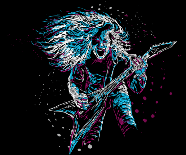 Rock Guitarist - Electrified Performance