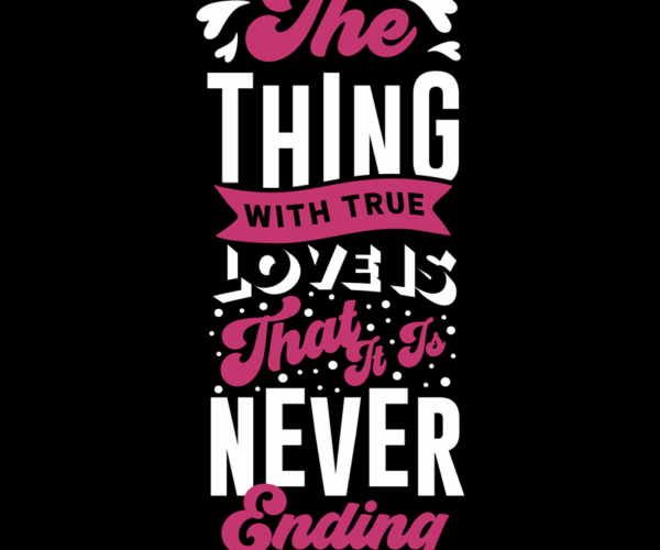 True Love Typography - Romantic Design