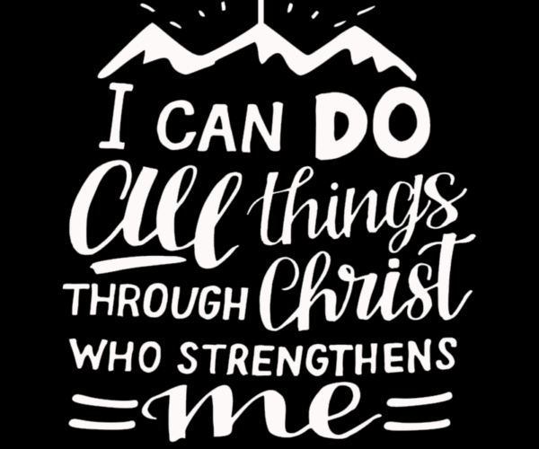 Philippians 4:13 - With Mountain Illustration