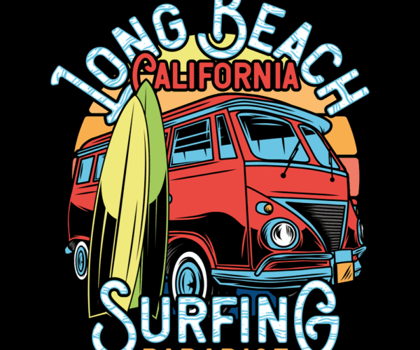 Long Beach Van - Surfing Paradise