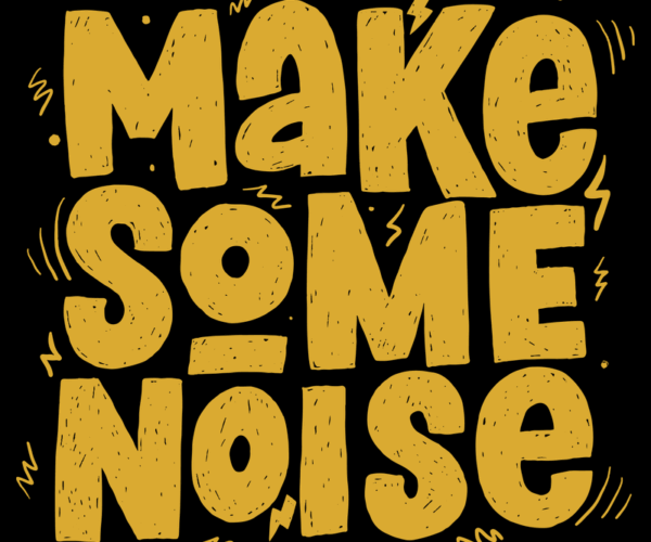Noise Lettering - Graphic Tee Design