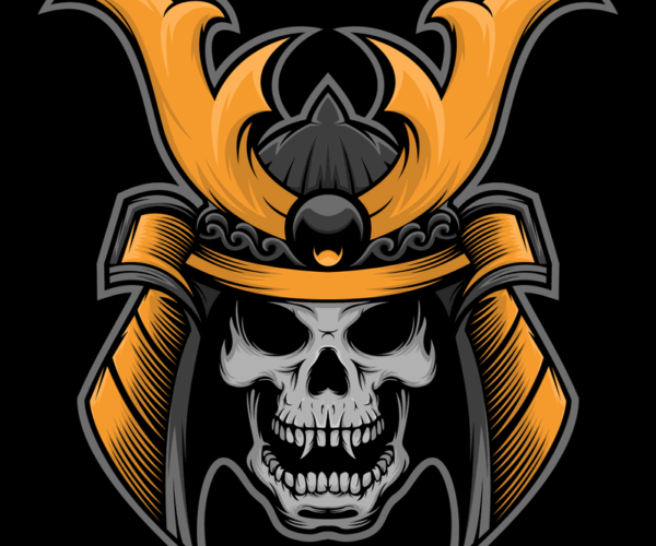 Samurai Skull - Warrior's Demise