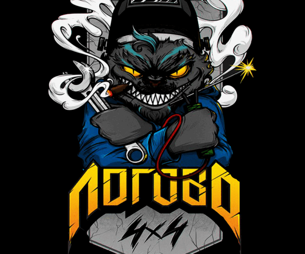 Grumpy Welder Cat - Metalworks Mayhem