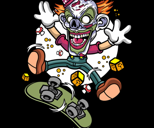Zombie Clown - Skateboarding Terror