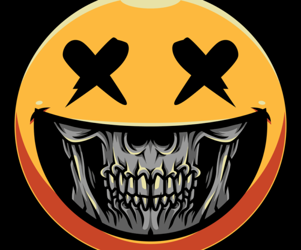 Emoji Skull - Spooky Grin Edition