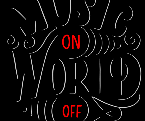 Music World - On/Off Typography
