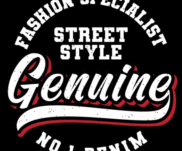 Genuine Street Style - Bold Typography Graphic