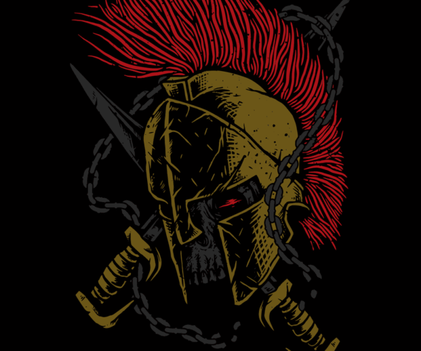 Spartan Skull - Battleworn Warrior