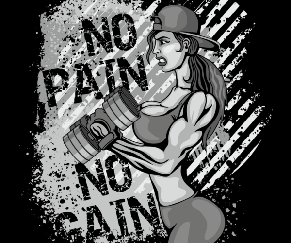 Fitness Girl - No Pain No Gain Aesthetic
