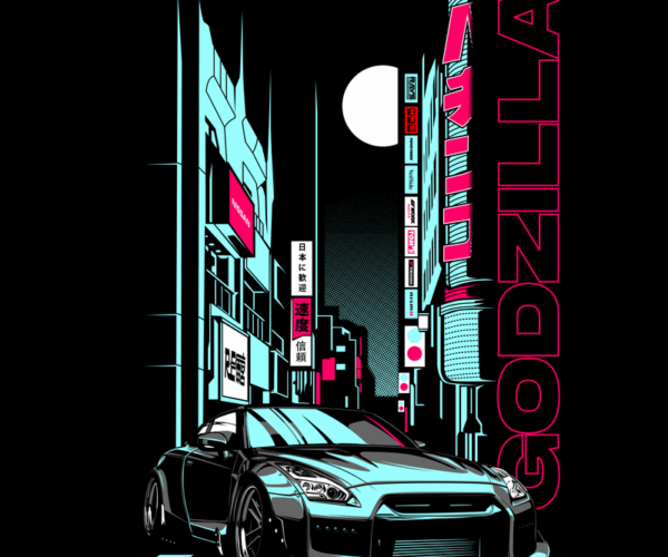 Cyberpunk Godzilla - Urban Racer