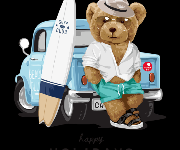 Beach Bum Bear - Summer Getaway