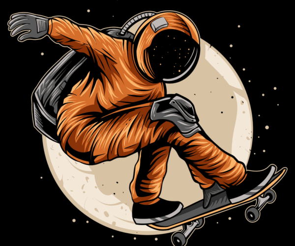 Space Skater - Lunar Ollie