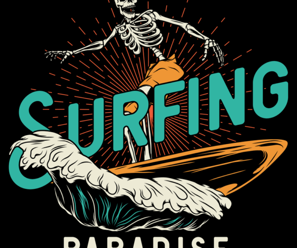 Surfing Skeleton - Paradise Ride