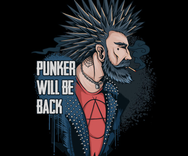 Punker Will Be Back - Smoking Rebellious Icon