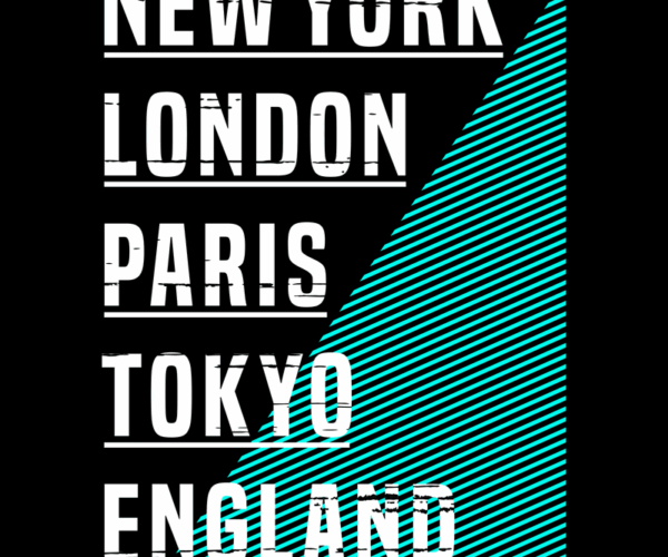 World Cities Graphic - Modern Travel Design