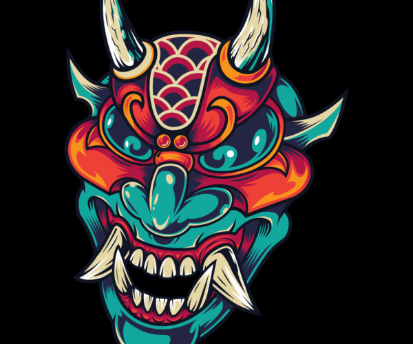 Oni Mask - Vibrant Hannya Edition