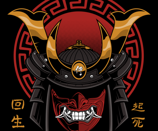 Samurai's Ire - Menpo Mask