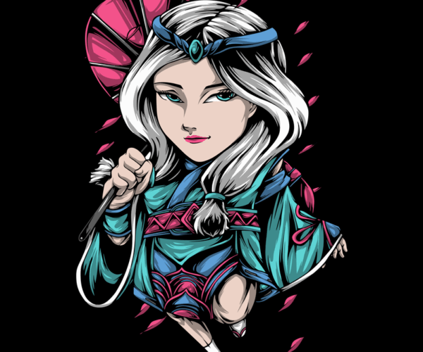 Geisha Girl - Chibi Aesthetic