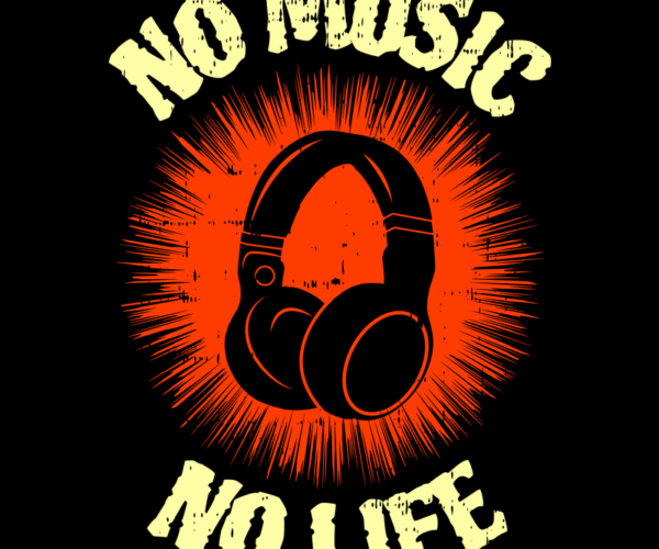 Headphones - Music is Life Graphic