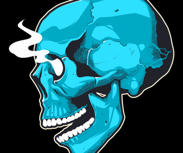 Psychedelic Skull - Smoking Edition