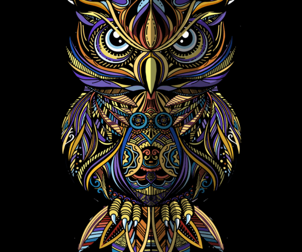 Ornamental Owl - Intricate Design