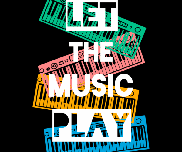 Let The Music Play - Colorful Keyboards