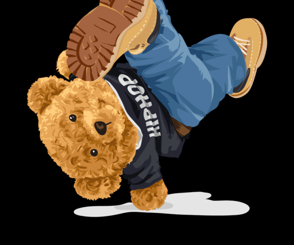 Breakdancing Teddy Bear - Hip-Hop Harmony