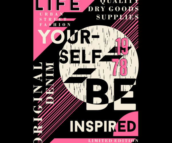 Geometric Typography - Streetwear Edition
