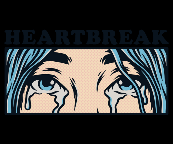 Heartbreak Tears - Comic Art Style