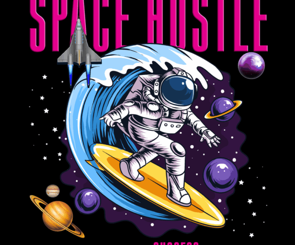 Astronaut Surfing - Space Wave Hustle