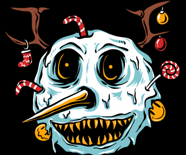 Melting Snowman - Holiday Horror Mascot