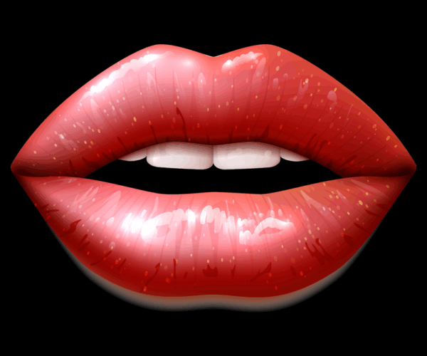 Luscious Lips - Glossy Red Pout